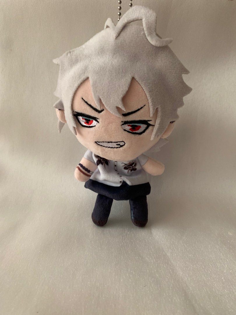 Hypmic Hypnosis Mic - Samatoki Aohitsugi (Category: Plushies & Soft Toys) located in Baguio. Submitted by teocrumbs (Listing ID 1305148124, Image 2). Description: ITEM: - Original plushie of Samatoki Aohitsugi from Hypmic/Hypnosis Mic - No original box and tag included - Ball chain included - Condition: 4/5; no tears but has a very tiny stain that can be washed off DETAILS: - MOP: GCash only - MOD: J&T - PAYO Message me for more details/photos! T