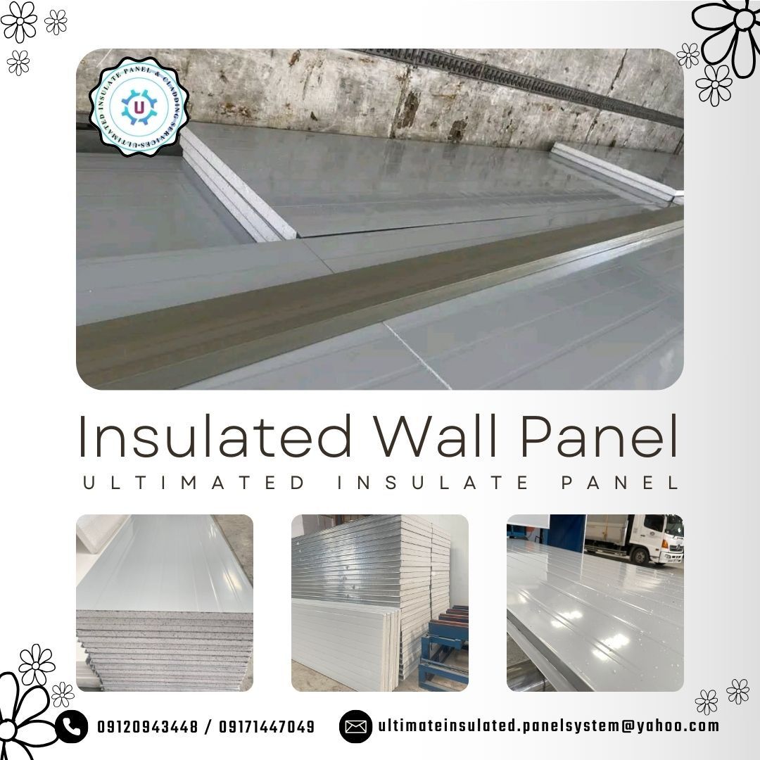 Insulated Wall Panel (Category: Construction & Building Materials) located in Quezon City. Submitted by goldenrich_cy (Listing ID 1305182755, Image 1). Description: ❆ Insulated Wall Panel ❆ Size: ✯ 1.15mw (PUR, PIR) ✯ 0.96mw (EPS) ✯ Customizable Length Effective Coverage: ✯ 1150mm Rib Height: ✯ 2mm Insulation Thickness: ✯ 25mm, 50mm, 75mm, 100mm, 125mm, 150mm, & 200mm Insulation Materials: ✯ Polyurethane (PUR) ✯ Polyisocyanurate (PIR) ✯ Expanded 
