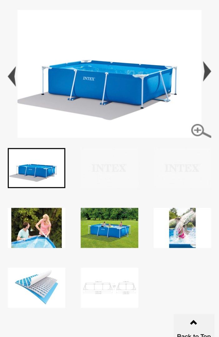 Intex 3x2M Rectangular Frame Pool, Sports Equipment, Sports & Games ...