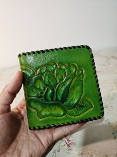 Japan tooled leather wallet