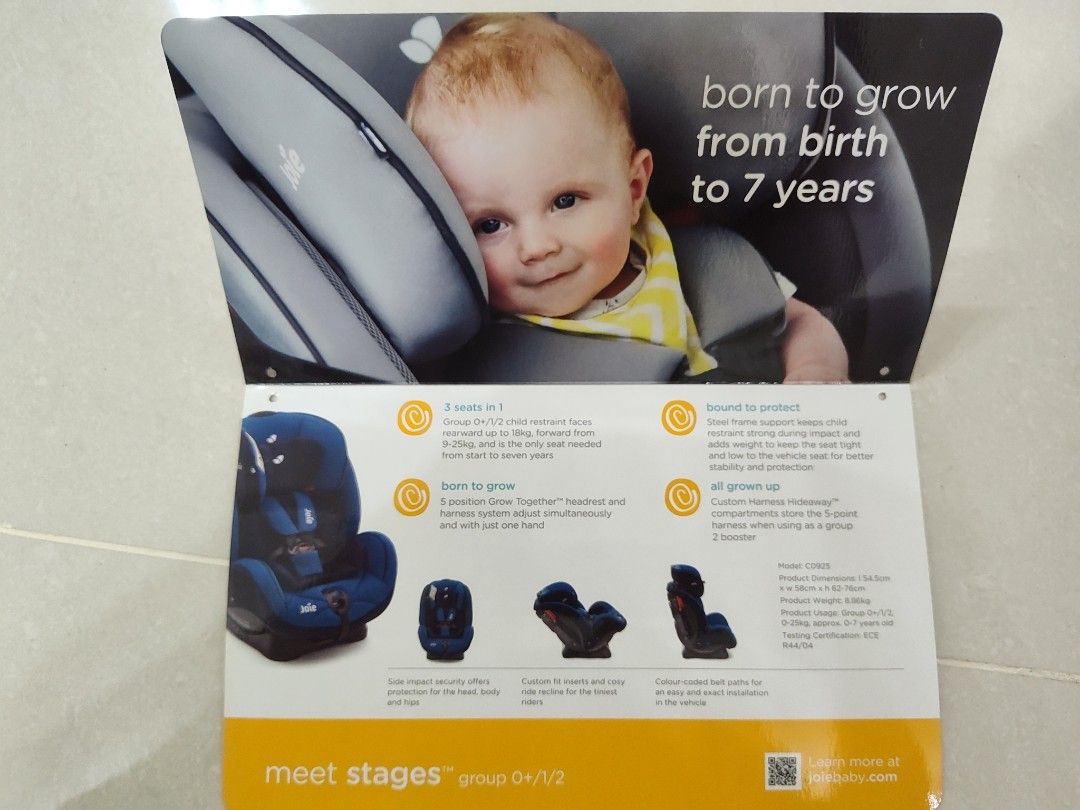Joie Stages Car Seat Cherry