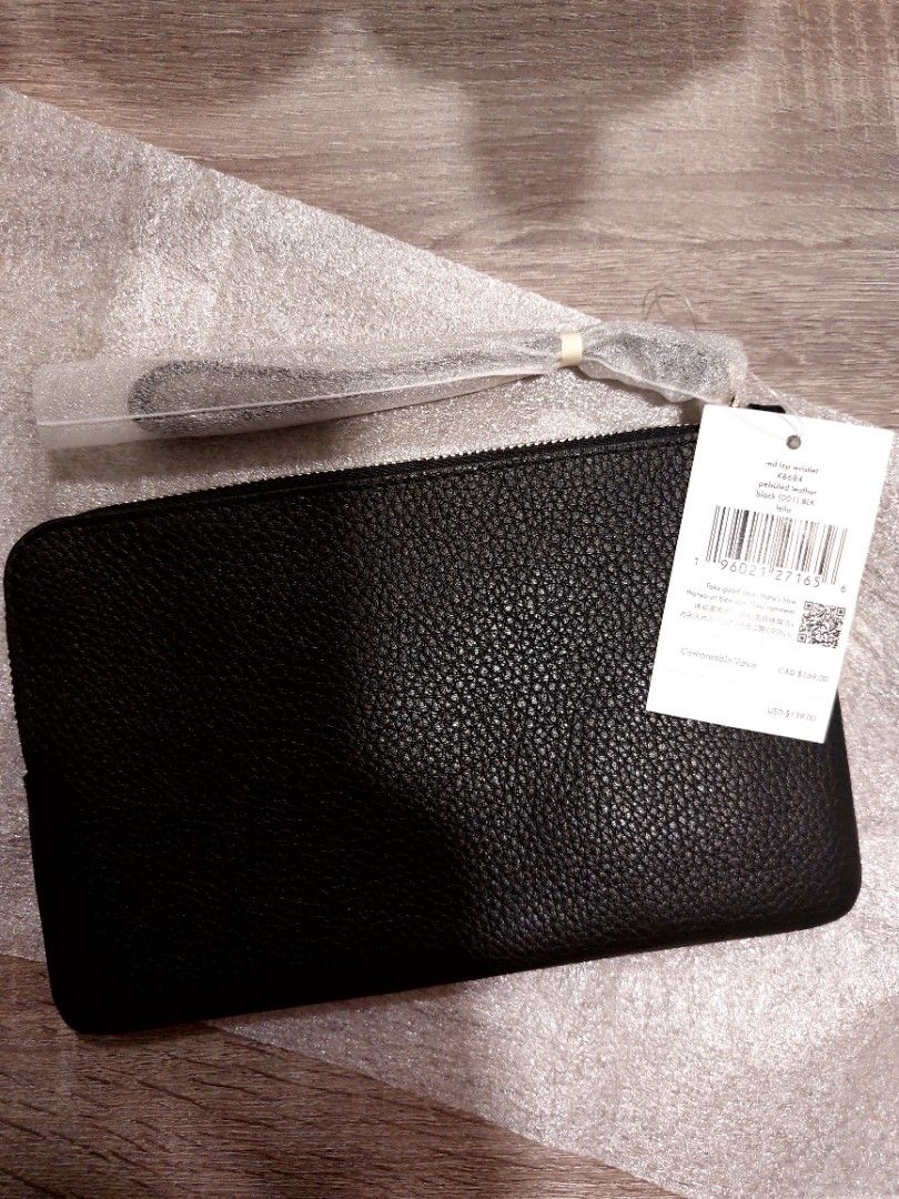 Kate Spade Leila Medium Wristlet (Category: Wallets & Card holders) located in Valenzuela. Submitted by trislndgn (Listing ID 1305245233, Image 2). Description: Authentic Kate Spade L Zip Wristlet Black/Pebbled Leather Brandnew What you see is what you get 🖤 Money back if proven fake! Send me your best offer No to lawballer!.