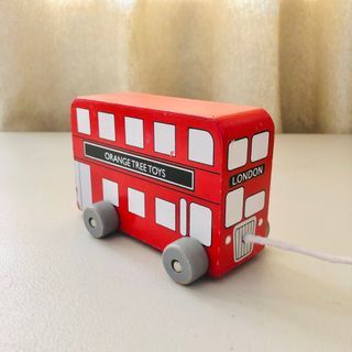 London Bus Wooden Pull Along Toy