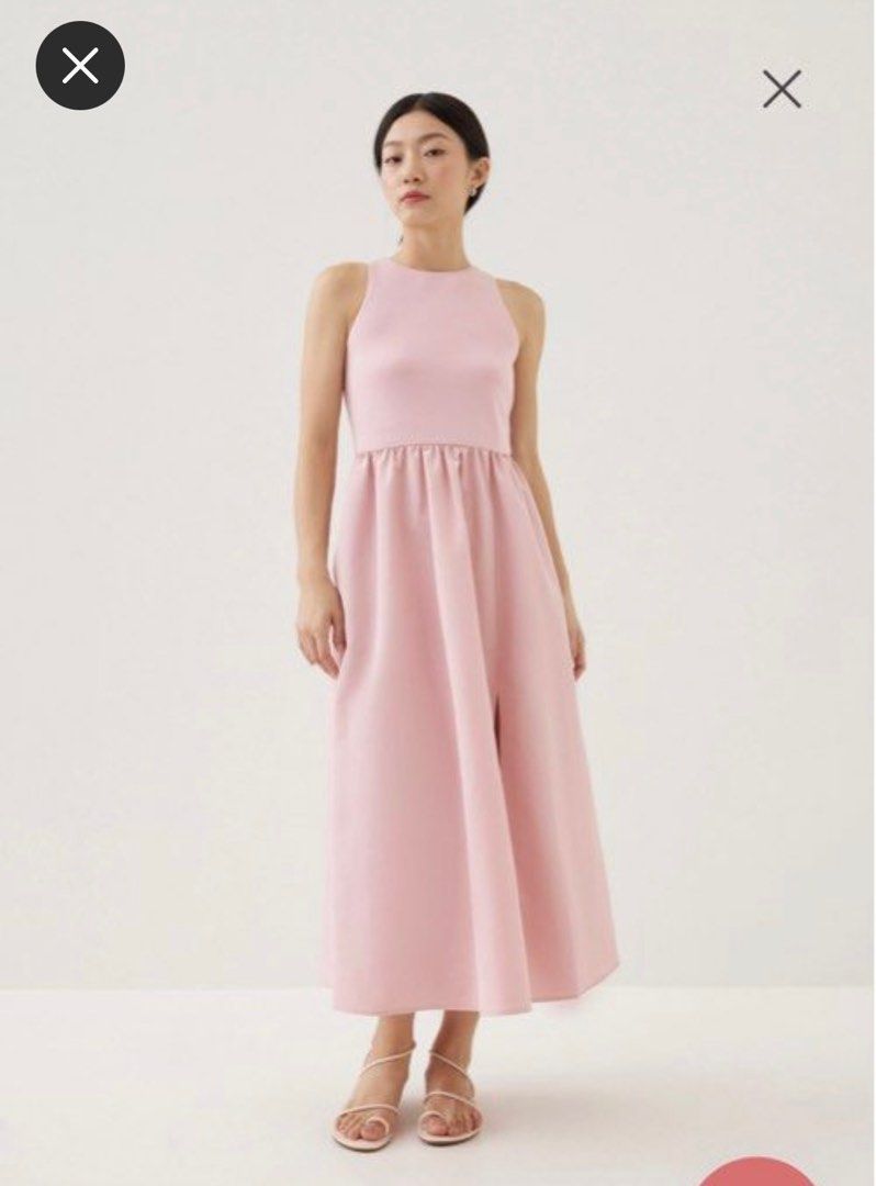 love bonito pink dress A dress that hugs you softly. With pockets, no less. Item featured: Abigail Trapeze Camisole Midaxi Dress