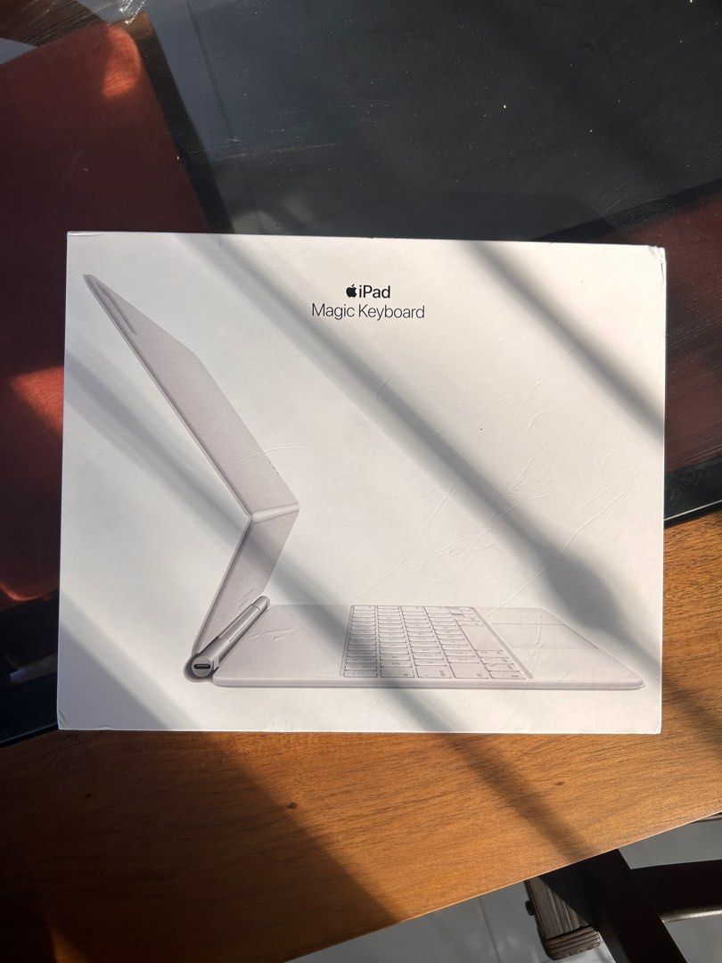 Magic Keyboard for Ipad Pro 13 Inch (Category: Laptops & Notebooks) located in Bacolod City. Submitted by pjaranilla (Listing ID 1305208025, Image 1). Description: Magic Keyboard 12.9 inches M2 White Color Brand new, opened only RFS: wrong size bought With USB-C connector for charging iPad Air, freeing up the connector on the iPad for other accessories. Compatible to: iPad Pro 12.9-inch (5th generation) iPad Pro 12.9-inch (4th generation) iPad Pr