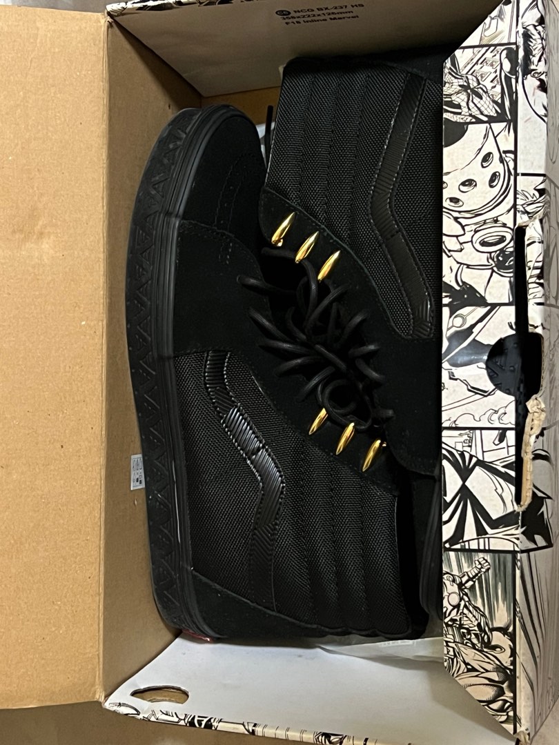 Marvel x vans black panther Men s Fashion Footwear Sneakers on Carousell