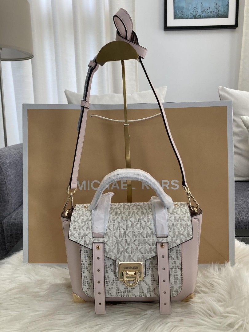 Michael Kors Manhattan Medium Top Handle Satchel Bag Women s Fashion Bags Wallets Cross body Bags on Carousell