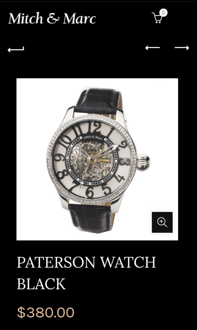 Paterson leather watch quartz hot sale