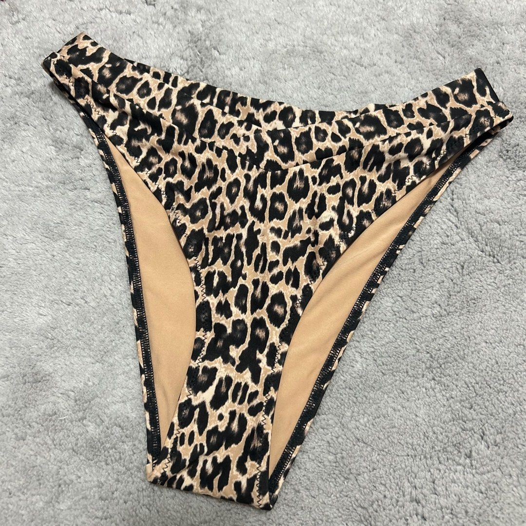 Nadine Lustre x H M Leopard Animal Print Swimsuit Bikini Bottoms ONLY no top Women s Fashion Swimwear Bikinis Swimsuits on Carousell