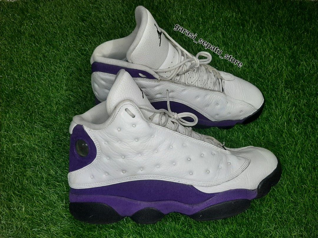 Lakers Jordan Retro 13 Purple Purple And White Jordans Retro 13 Outlet