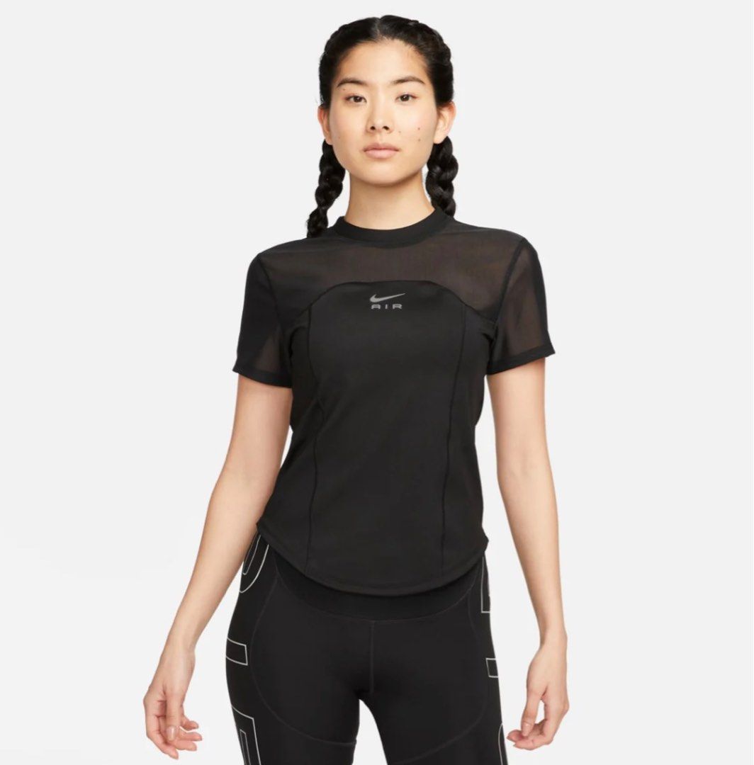 nike black running top