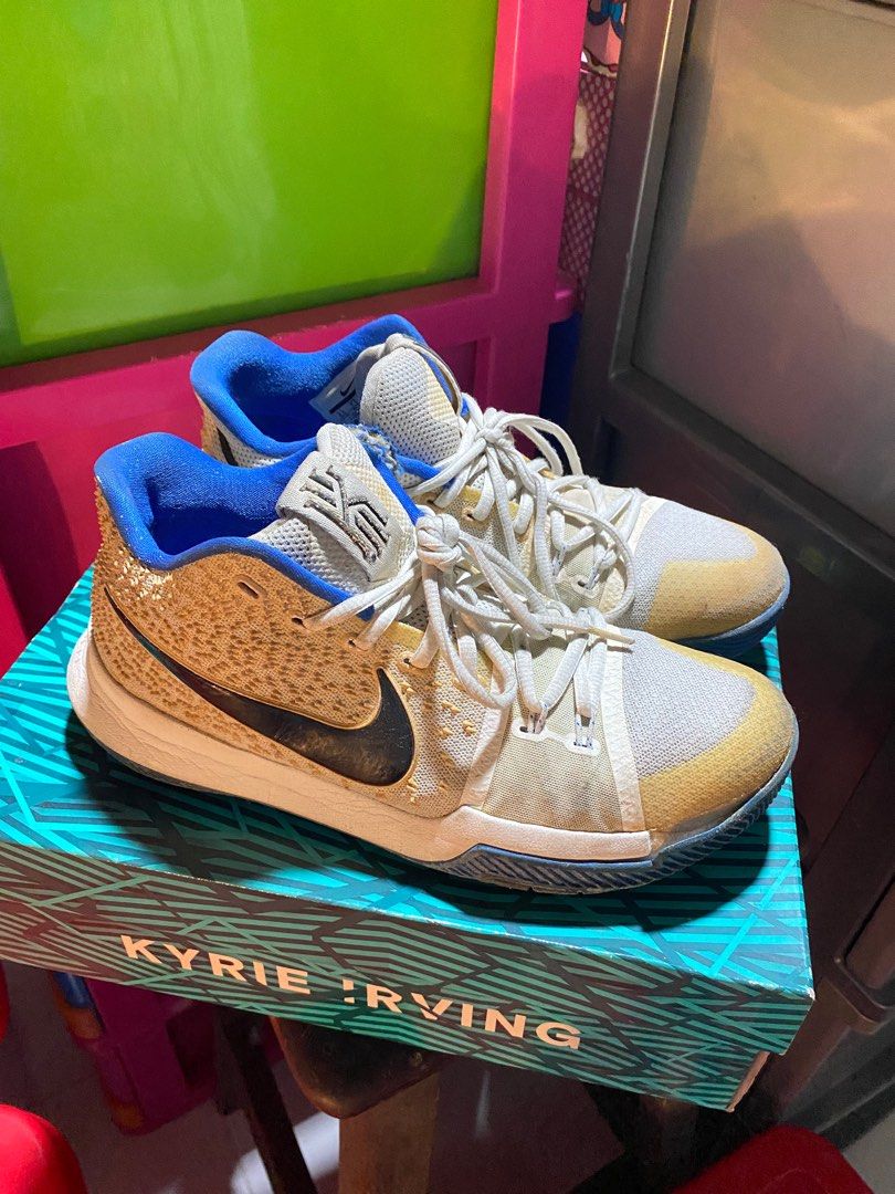 Nike Kyrie Irving 3 Hyper Cobalt Sepatu Basket Unisex Fesyen Pria Sepatu Sneakers di Carousell