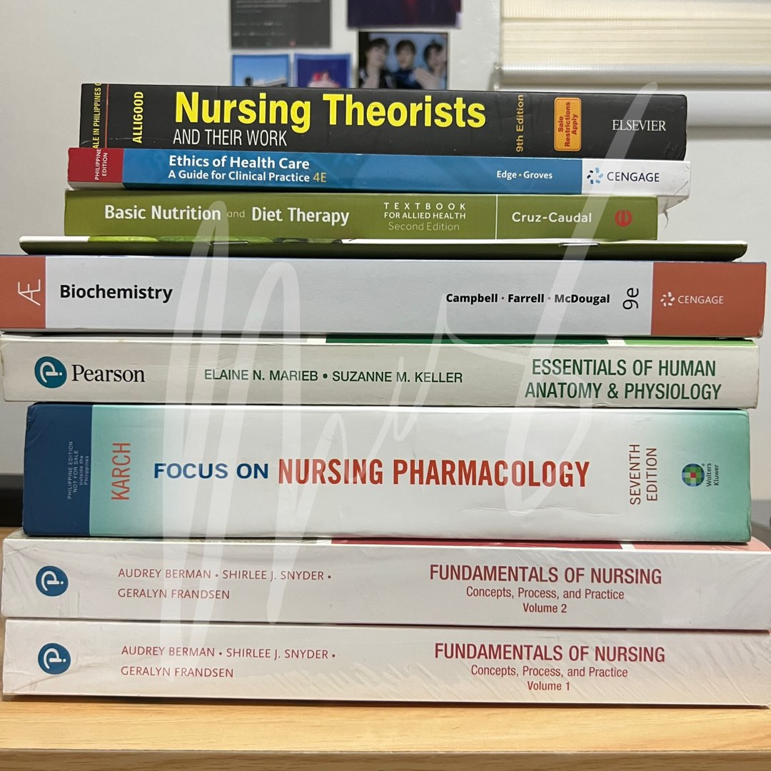 Nursing Books, Pharmacology, Fundamentals of Nursing, Nutrition, TFN