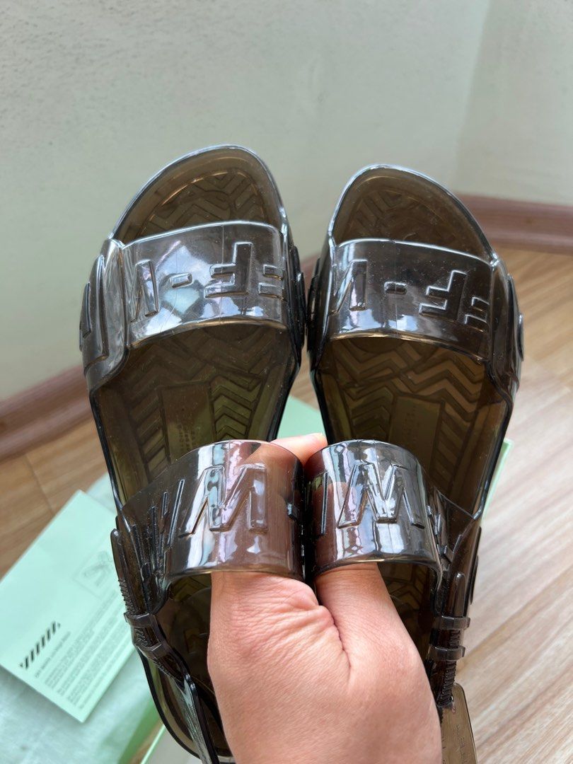 Off White jelly sandals Luxury Sneakers Footwear on Carousell