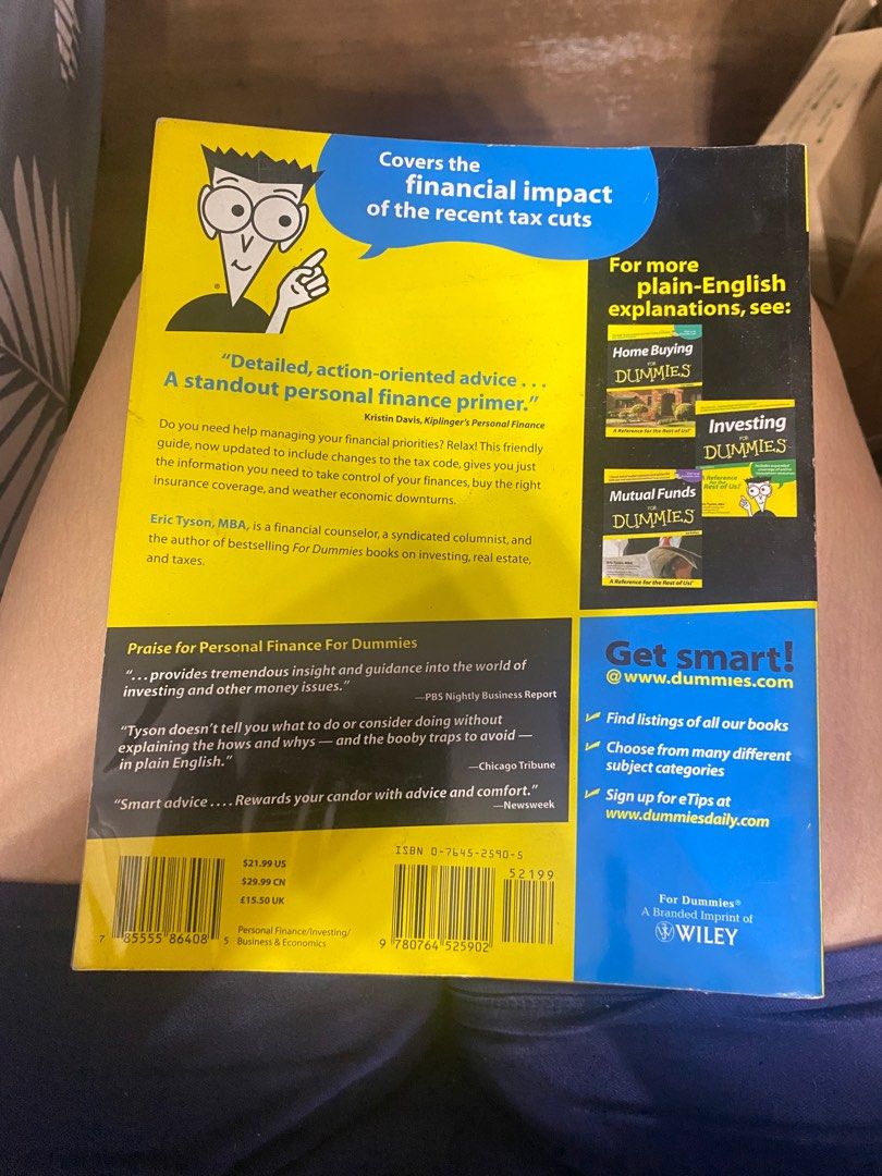 Personal Finance for Dummies (Category: Textbooks) located in Quezon City. Submitted by twelve_17 (Listing ID 1305211853, Image 2). Description: .