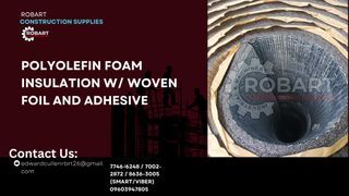 Polyolefin Foam Insulation w/ Woven Foil and Adhesive