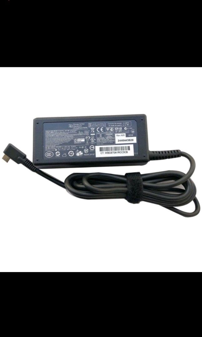 Caricabatterie HP 65W &ndash; 4.5x3.0mm &ndash; Per EliteBook, ProBook, Pavilion, Spectre &ndash; Spina UK