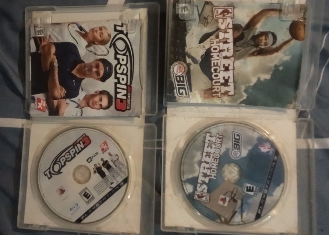 PS3 games (Category: PlayStation) located in Manila. Submitted by code6 (Listing ID 1303727928, Image 2). Description: topspin 3 NBA street homecourt 500 each.