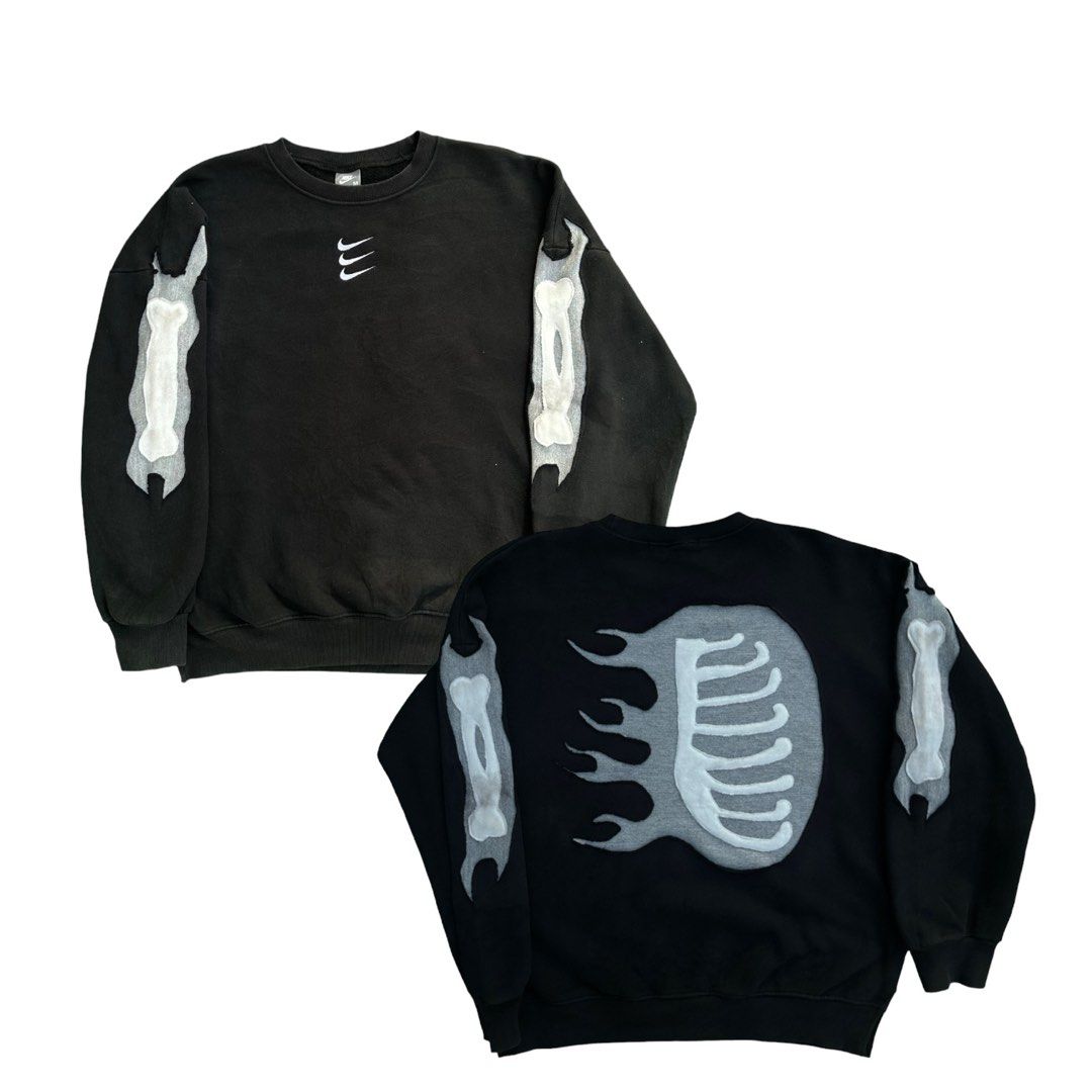 triple nike logo sweatshirt