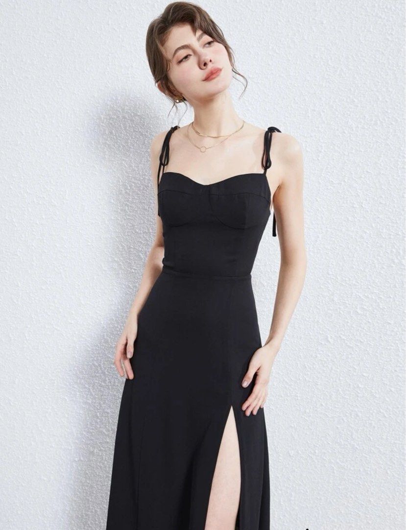 shein black tie dresses Chic Wedding Guest from SHEIN Tall CURVE Plus Size