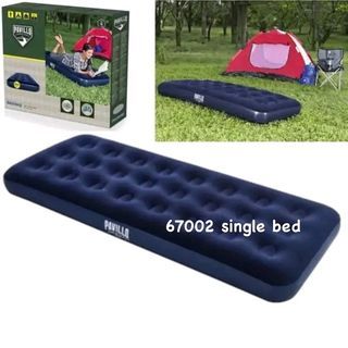 Single air bed with electric pump