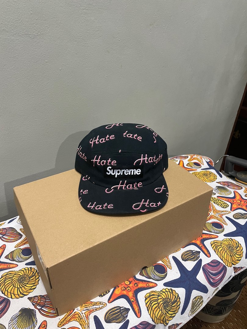 Supreme hate camp cap on sale
