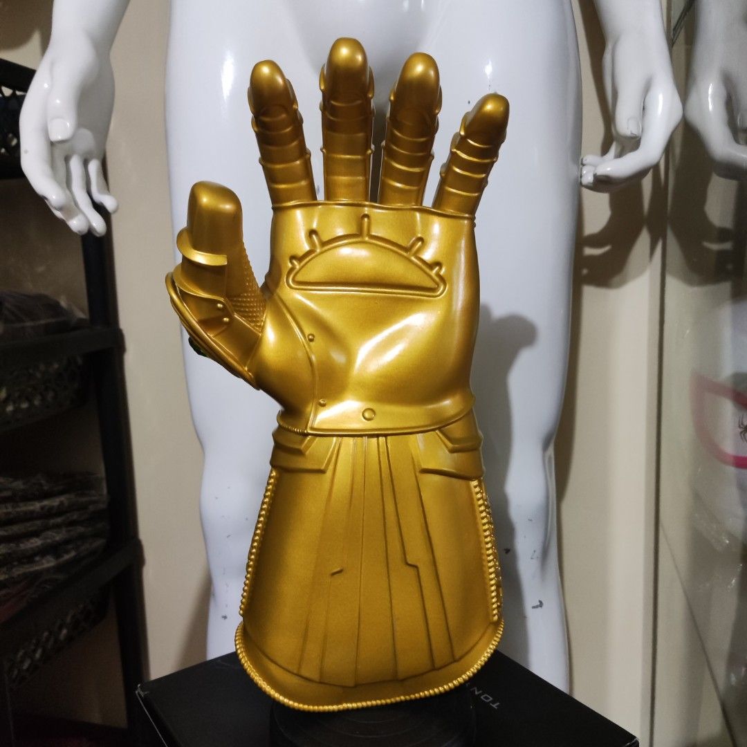 Thanos Infinity Led Gauntlet TOY Cosplay (Category: Western Merchandise) located in Caloocan City. Submitted by guitarsandcosplayph (Listing ID 1305147236, Image 2). Description: Thanos Led Infinity Gauntlet With Base Stand Price 1500 Brand New Walang Box #thanosinfinitygauntlet #thanostoy #thanoscosplay.