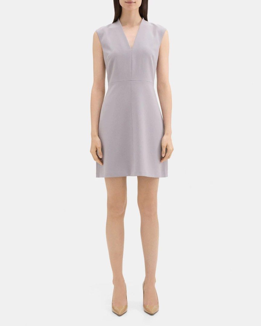 Theory Sleeveless A Line Dress in Crepe size 12 Carousell