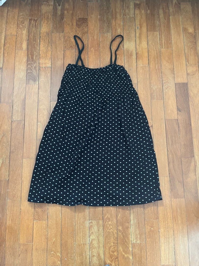 Dots print spaghetti strap mini dress shop
