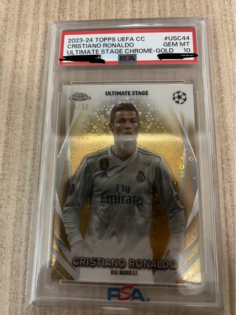 TOPPS UEFA CLUB COMPETITIONS ULTIMATE STAGE CHROME-CRISTIANO RONALDO /50
