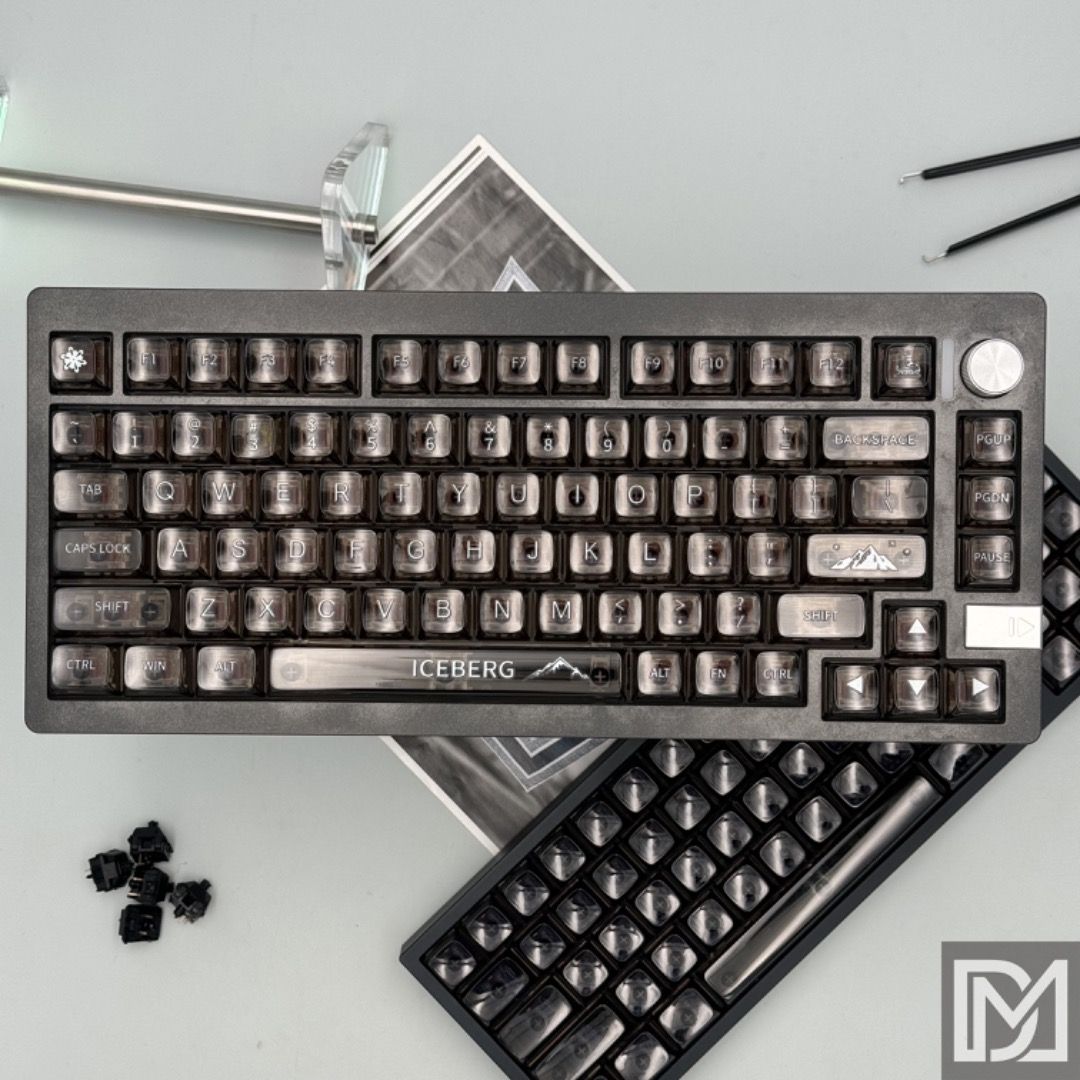 Transparent Keycap Black PC UV Print CBSA Shine RGB Keycaps 132pcs Fit ...