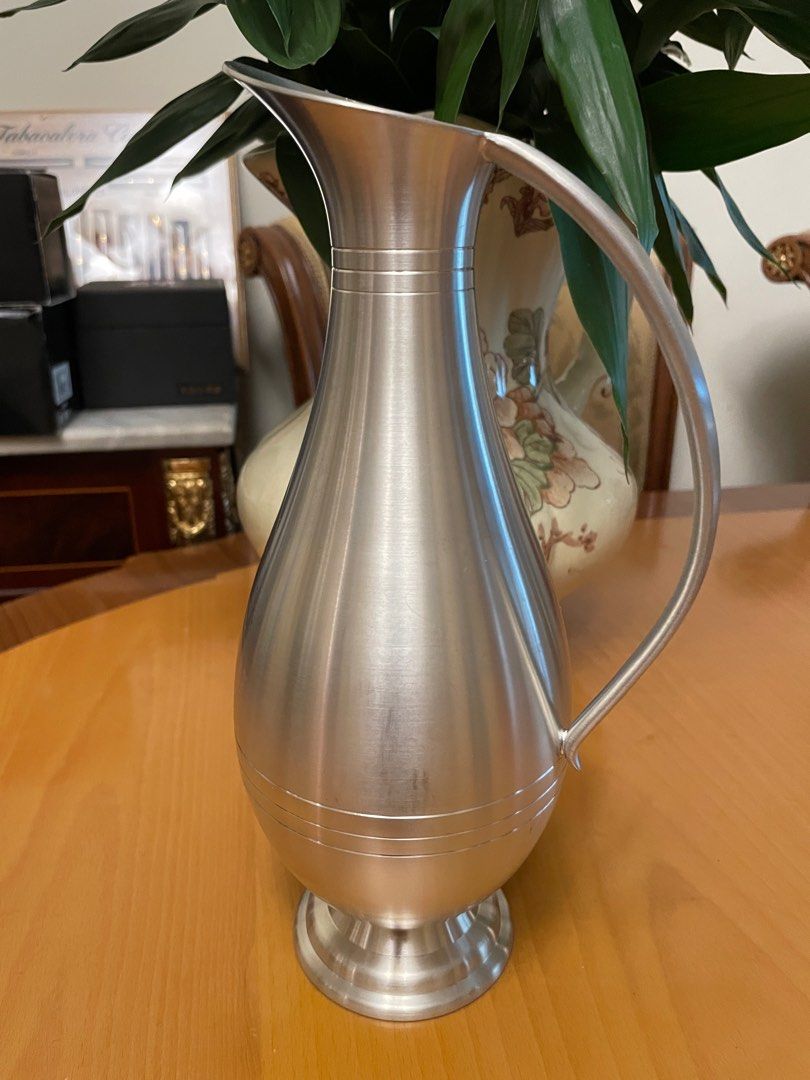 TUMASEK PEWTER97% 茶筒 Tumasek Pewter 97% Singapore Cups Tankards 4 scenes High