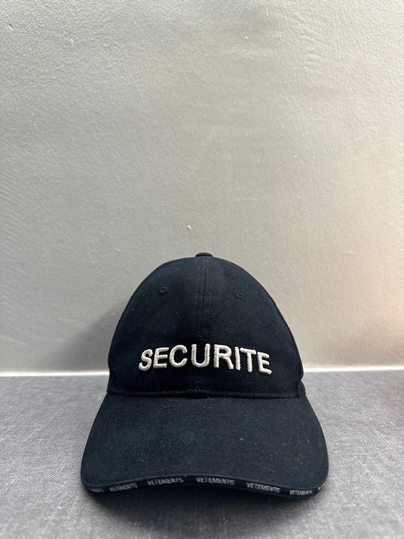 VETEMENTS SECURITE CAP 確実正規品 VETEMENTS SECURITE CAP