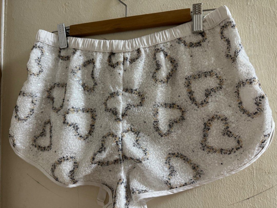 Victoria secret sequin shorts top