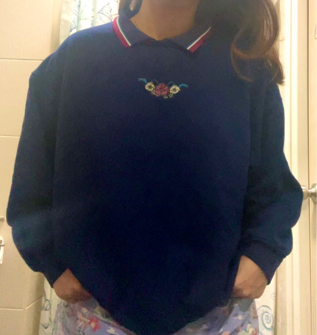 Vintage Collared oversized sweater