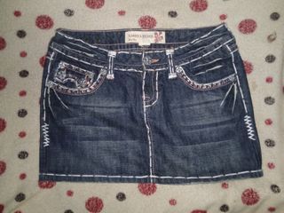 Vintage Laguna Beach Jean's Co. Mini Denim Skirt  |Pinterest2000s Y2K Mcbling