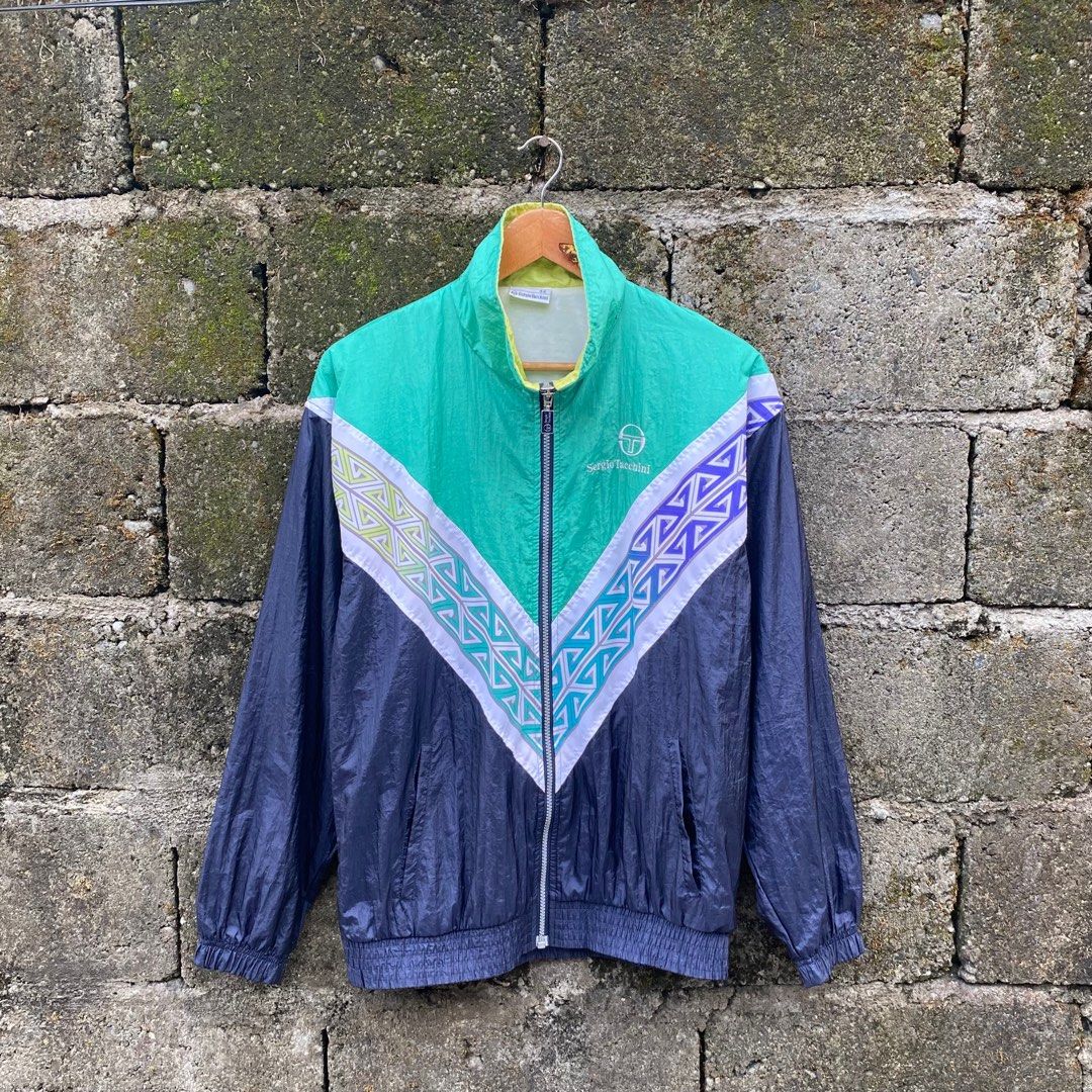 Vintage colorful windbreaker top