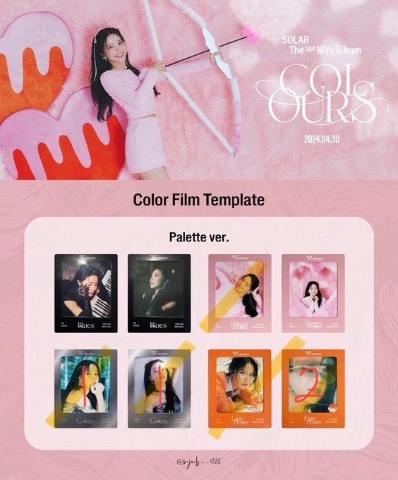 WTT/WTB/WTS Mamamoo Solar Colours Palette Nemo album