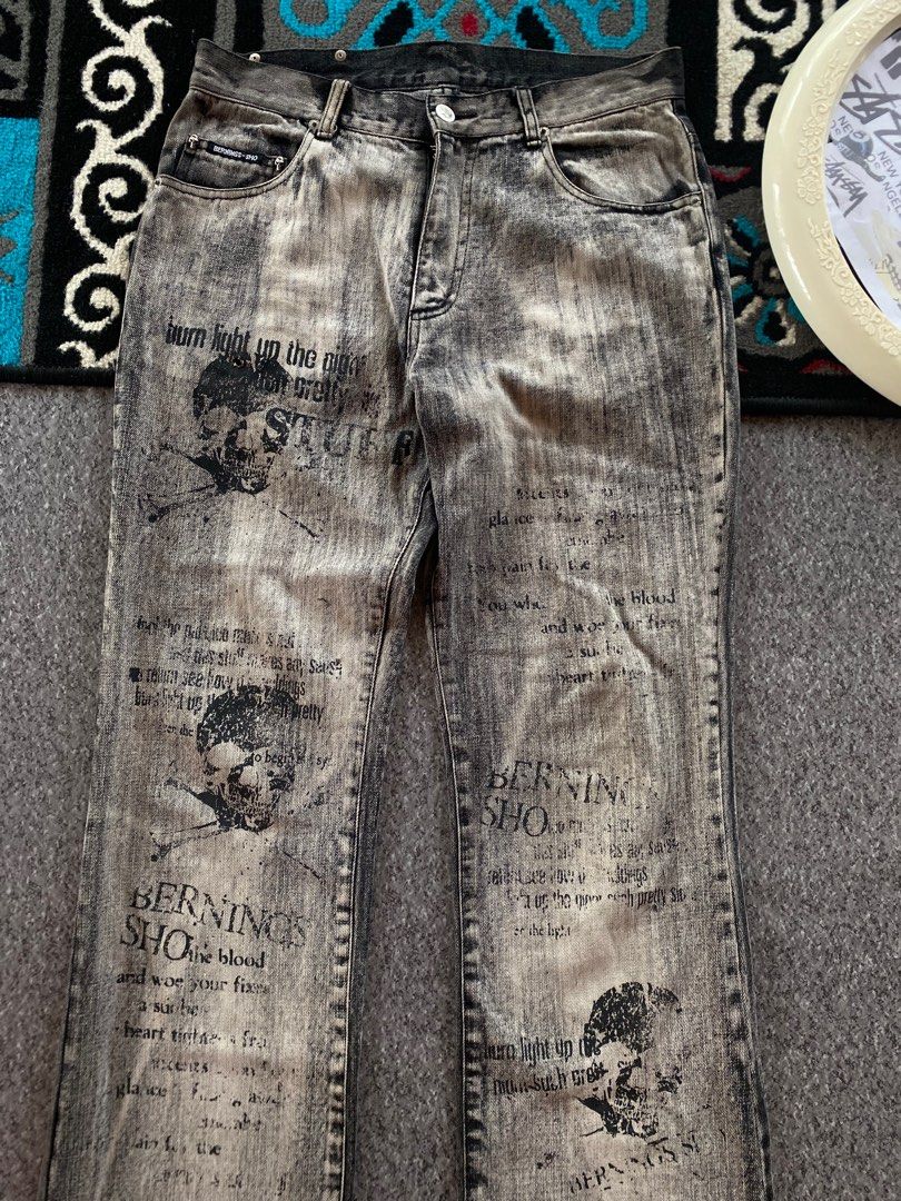 y2k pants berning sho japan not bondage hysteric/kapital