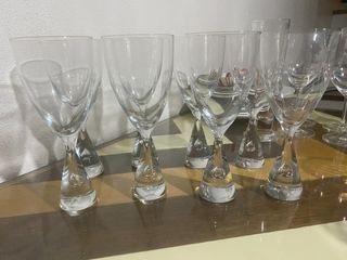 [31]	Set of 8 Holmegaard Princess Cordial Goblets 8"