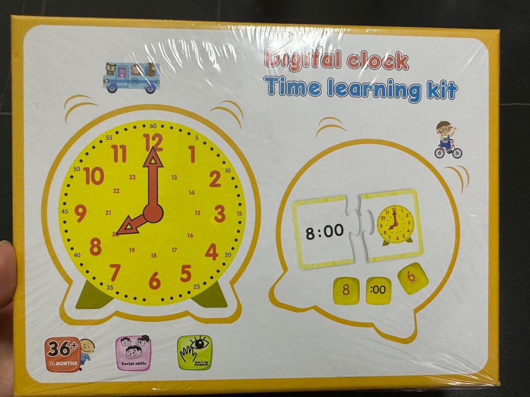 大特賣現貨 小童練習認識鐘錶時間玩具鐘/配合分鐘/遊戲練習/ wooden toy clock clocks toys/ 幼兒早教時鐘教具/考 ...