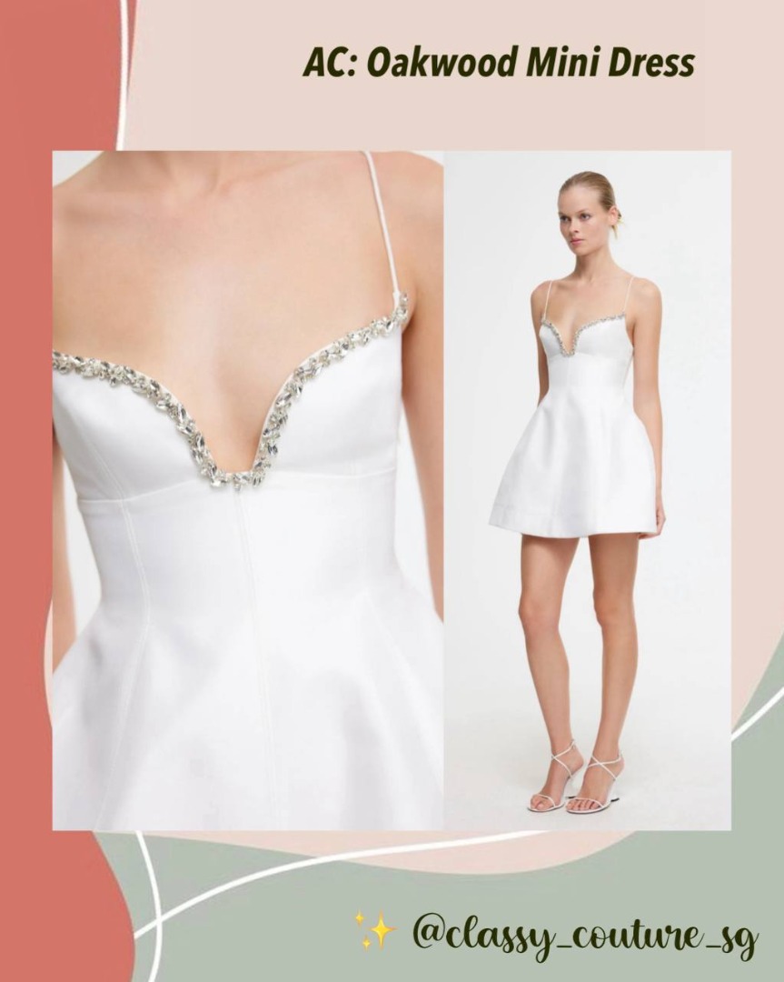 draped corset mini dress in ivory Savanna Corset Bodice Mini Dress Ivory main image 0