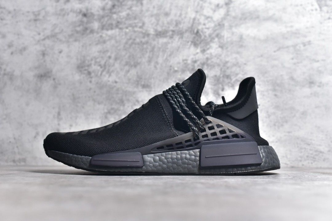 Adidas NMD Hu Pharrell Human Race Triple Black Pack Shoes Men s Fashion Footwear Sneakers on Carousell