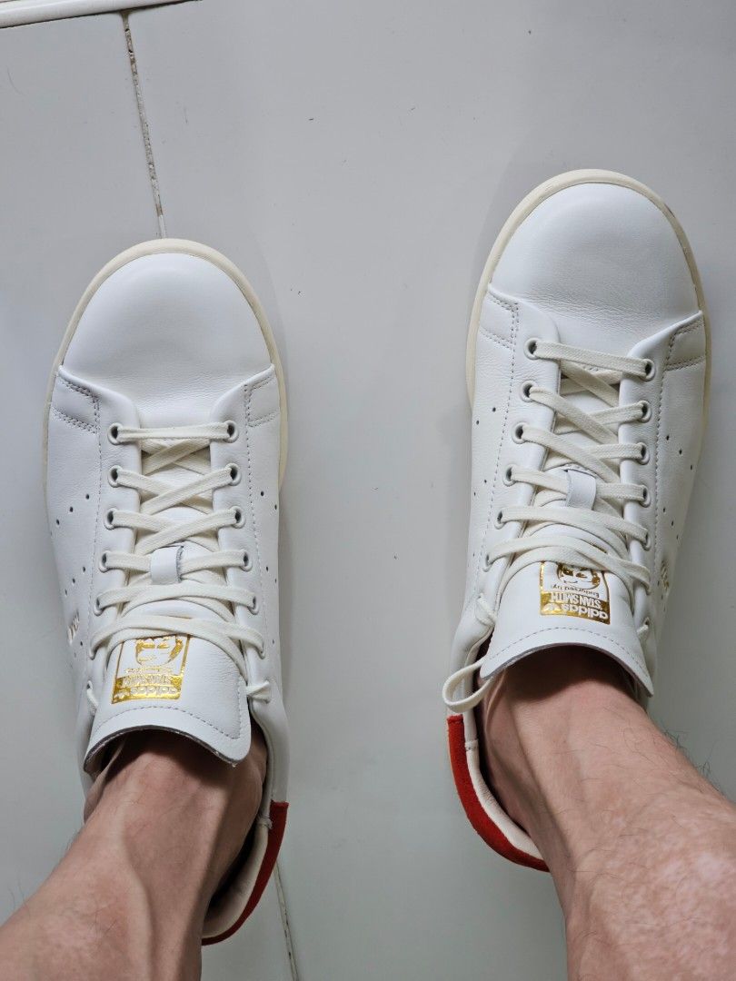 Adidas stan smith lux leather Luxury Sneakers Footwear on Carousell