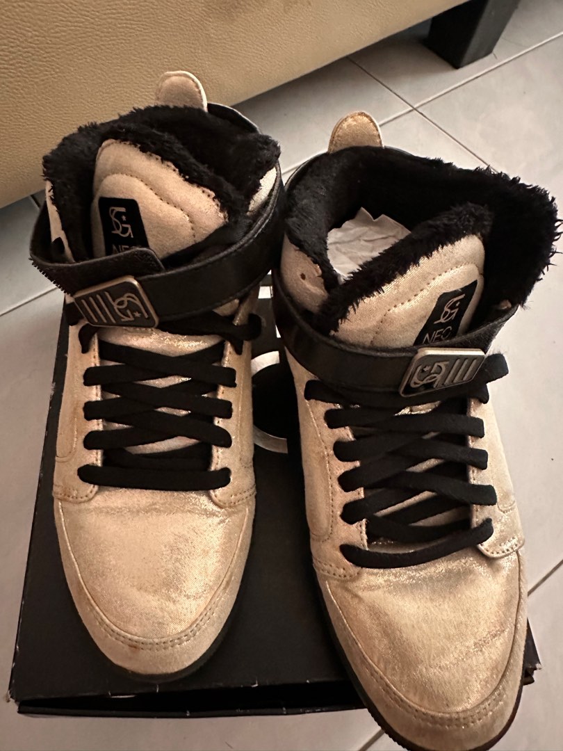 Adidas x Selena Gomez Sneakers Shoes Gold, Women's Fashion, Footwear ...