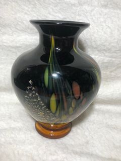 Art Glass Vase- 10.5in ht.