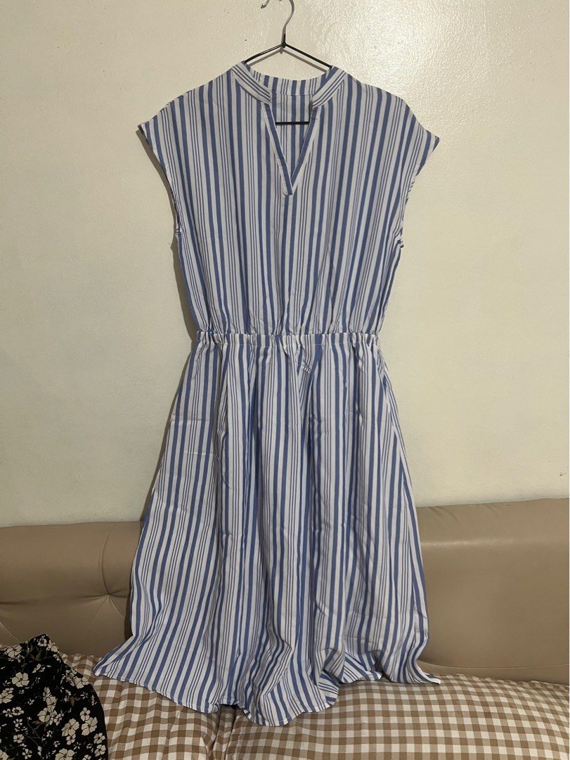 Blue stripes dress (M-L) (Category: Dresses) located in Muntinlupa City. Submitted by ishtiu (Listing ID 1305342942, Image 1). Description: .