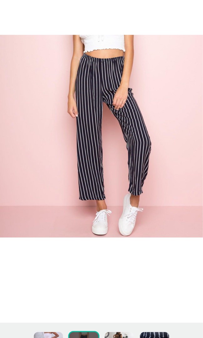 Brandy melville striped pants outlet