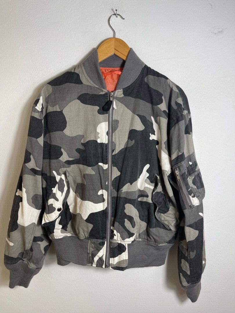 Camo bomber jacket alpha avirex prada gucci balmain vintage