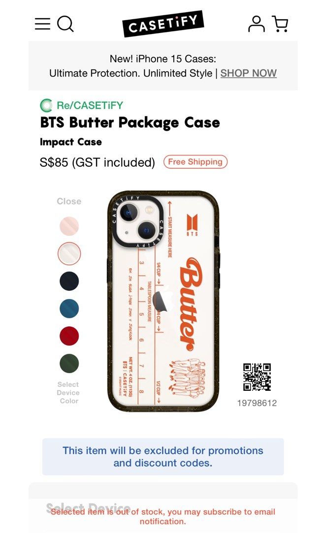 Casetify x BTS Butter iPhone 13 case, Mobile Phones Gadgets